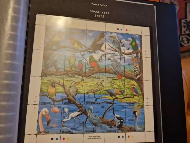 Tanzania 1989 Sg 621-640 Birds Mnh