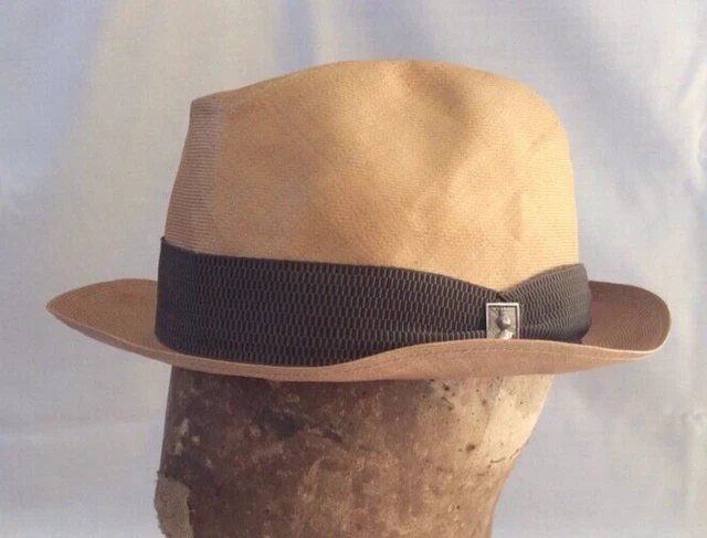 chapeau ancien - style Panama en paille (bental) - Chapellerie JAN Paris