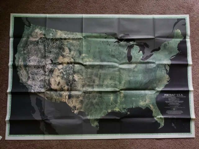 Portrait USA - National Geographic Map Poster - Photomosaic