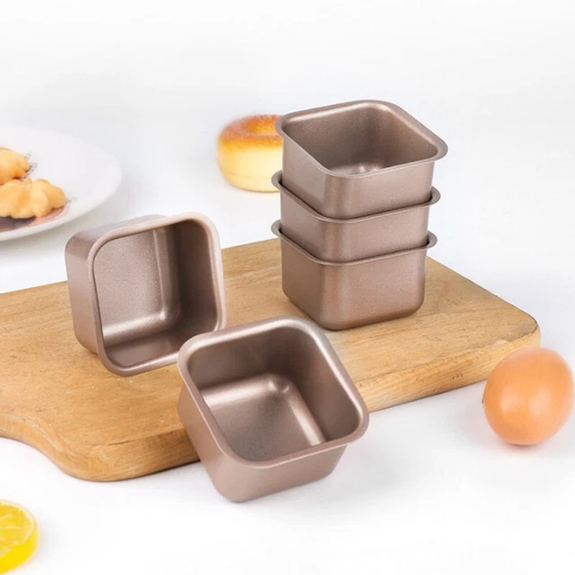 Pequeñas sartenes cuadradas para hornear pan antiadherente pan de acero al carbono bandeja para hornear q