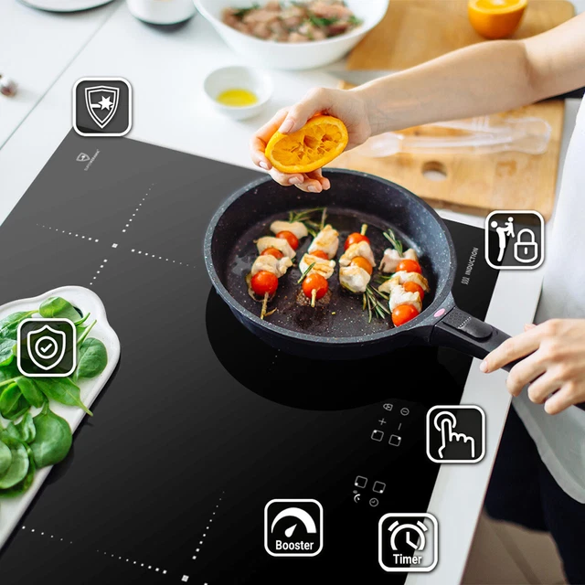 Cuisinière: 60cm Four encastrable EB8313ED + 59cm Plaque Induction IH5900RL 9