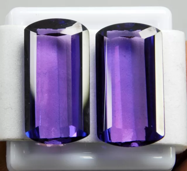 Natural 40.00 Cts Top Quality Purple Taaffeite Certified Cushion Cut Loose Gems