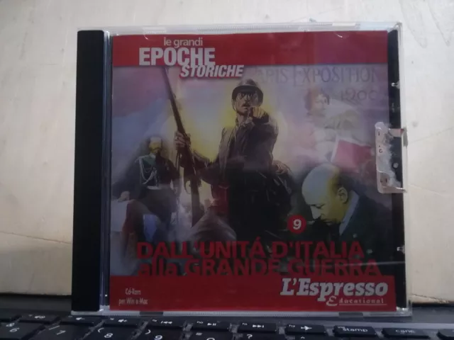 CD-ROM LE  GRANDI EPOCHE STORICHE 9.DALL'UNITA' D'ITALIA alla GRANDE GUERRA