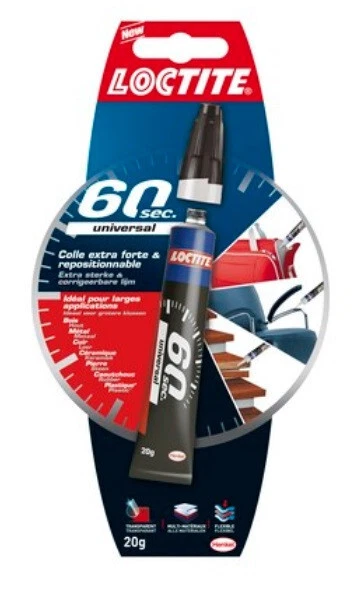 Pegar Super Pegamento 3 Extra Fuerte Reposicionable 60S 20Gr Loctite