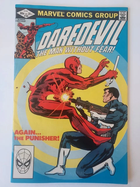 Daredevil #183 1st Daredevil vs. The Punisher Key Issue Frank Miller
