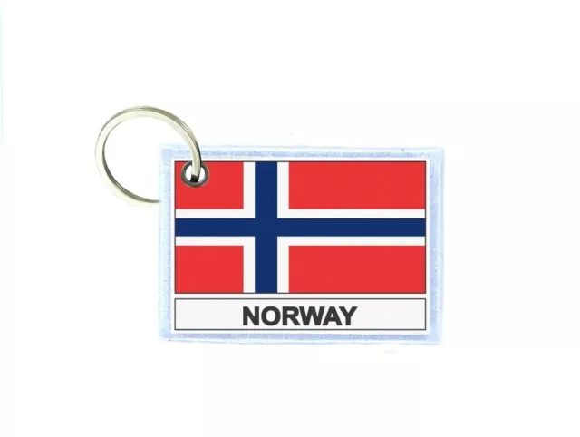 Holder Keys Key Keys Printed Double Face Flag N Norway