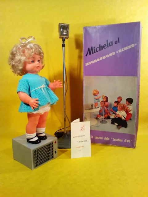 Michela -col Microfono- 1969 SEBINO ZECCHINO D'ORO bambola vintage cabar furga 2