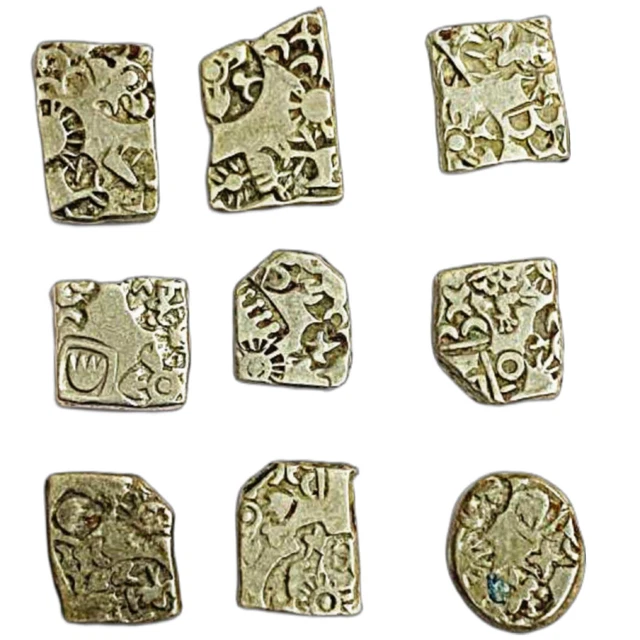 ANCIENT India, SilverArchaic Punch Marked Coinage, Imperial Mauryan series, lot