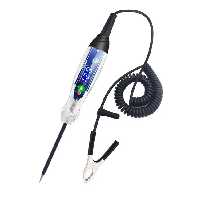 Tester di tensione auto strumento elettrico riparazione luce LCD penna di prova