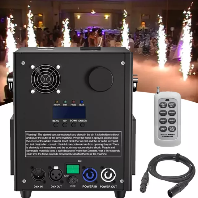 700W Cold Spark Machine Stage Effect Firework Machine DMX512 Wedding DJ w/Remote