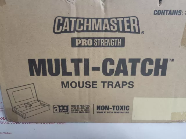 Catchmaster Multi Catch Humane Mouse Trap Lot of 3, New, Box Shows Wear