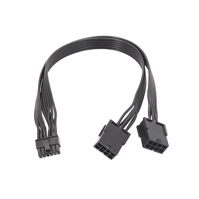 1X(1Pcs Dual PCIe 8 Pin Female to  12 Pin Male GPU  Adapter Cable for NVIDIed