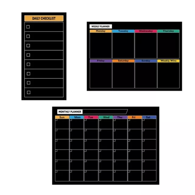 Magnetic Meal Planner for Refrigerator Monthly Weekly Daily Menu Schedule Board