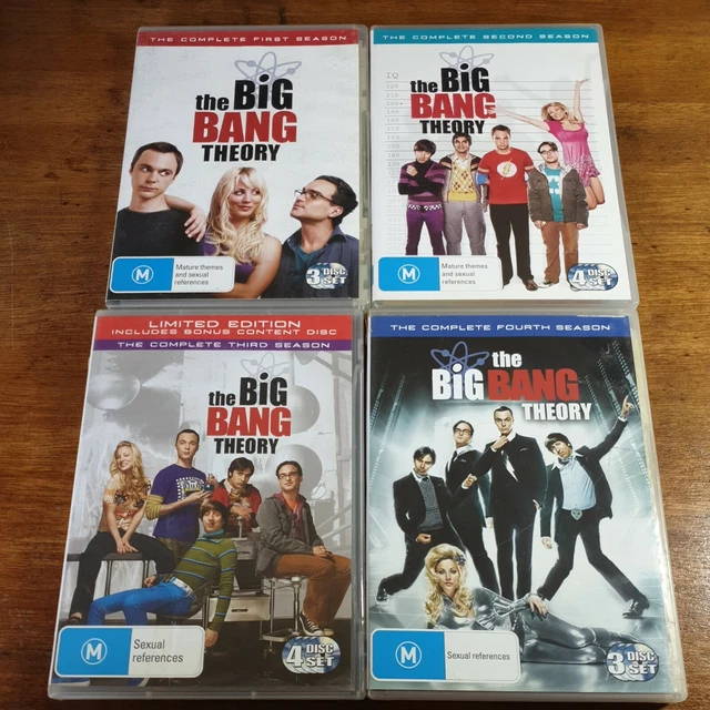 BIG BANG THEORY Complete Seasons 1-4 DVD 1 2 3 4 R4 LIKE NEW FREE POST ...