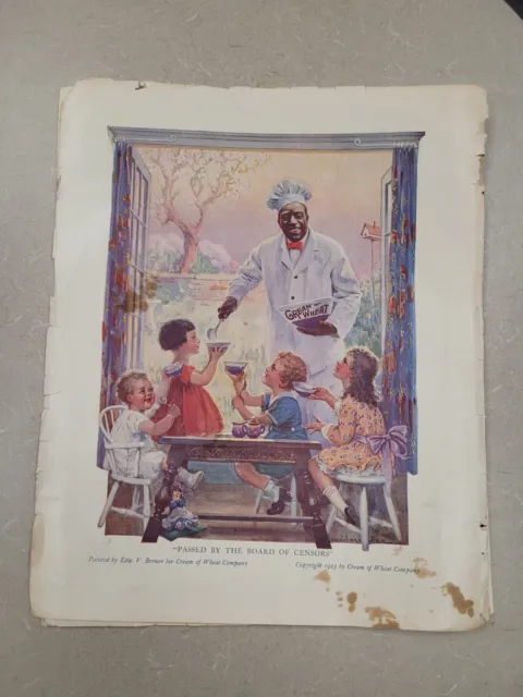 VTG 1923 Orig Magazine Ad Cream of Wheat Cereal Passed By The Board of Censors