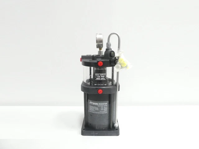 Jergens 61705 Pneu-oil Booster 55in3 125psi 3750psi 30:1