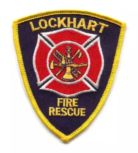 Lockhart Fire Rescue Department Patch Texas TX v2