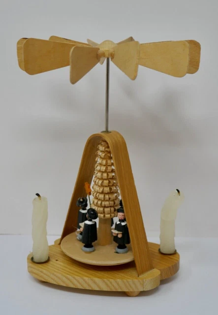Erzgebirge Expertic GDR German Wood Christmas Windmill Carousel