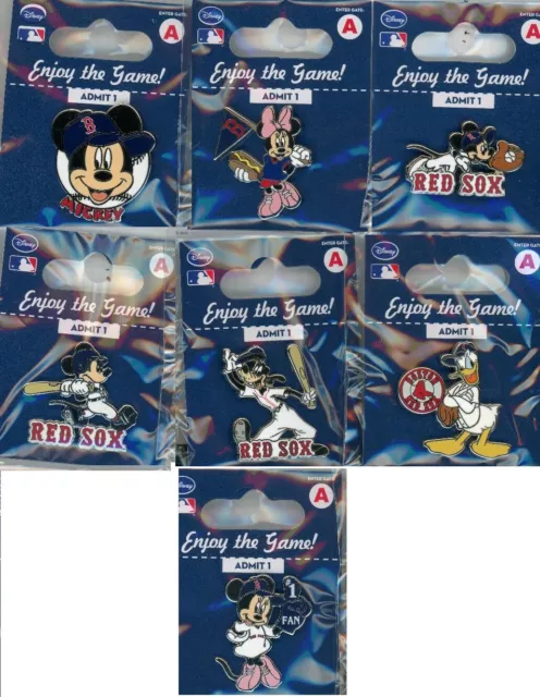 Red Sox Disney Pin Choice Boston Minnie Mouse Mickey Mouse Goofy Donald Duck