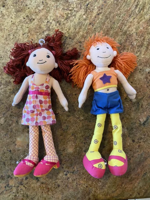 Manhattan Toys Groovy Girls 12" Plush 2 Doll Stuffed Clothes Ailene & Red Hair