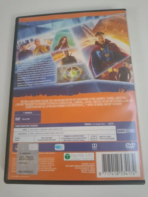 Doctor Strange Dvd Marvel Studios Fase 3 Come Nuovo 2019 2