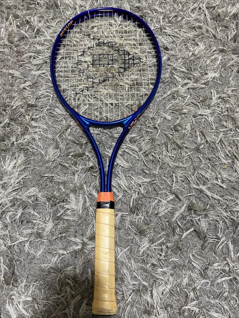 Probe The Racket DUNLOP POWER PROBE Ac Tennis Racket With Cover Blue & Orange Mid Plus £ ...