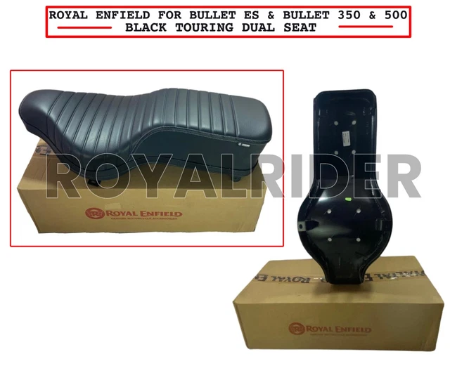 ROYAL ENFIELD ''BLACK TOURING RIDER SEAT'' For Bullet 350/500 & Electra