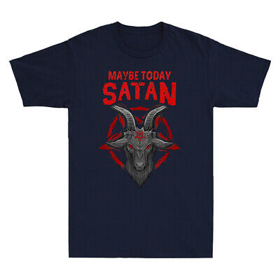 Today Hommes Pas Today Satan Drôle T-Shirt Religieux Chrétien Religion T-Shirt 