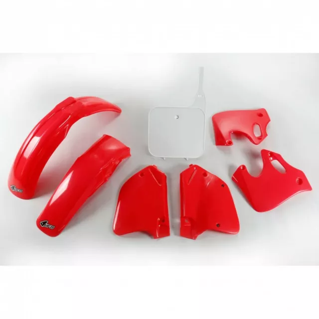 kit plastiche carene Ufo Honda Cr 125 1993 1994 Cr 250 1992 1994 rosso fluo OEM