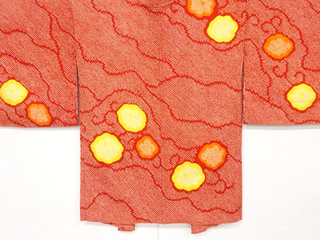 6677065: Japanese Kimono / Vintage Haori / All Shibori / Cloud & Flower