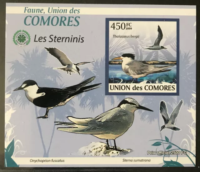 Comores Komoren 2009**  Vögel / Birds  Ungezähnt / Imperf.  MNH