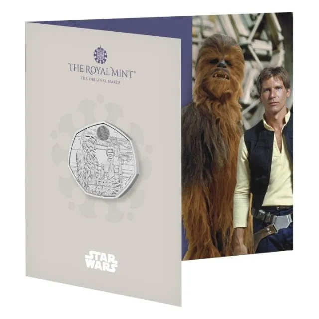 GRANDE BRETAGNE 50 Pence Star Wars Han Solo et Chewbacca 2024