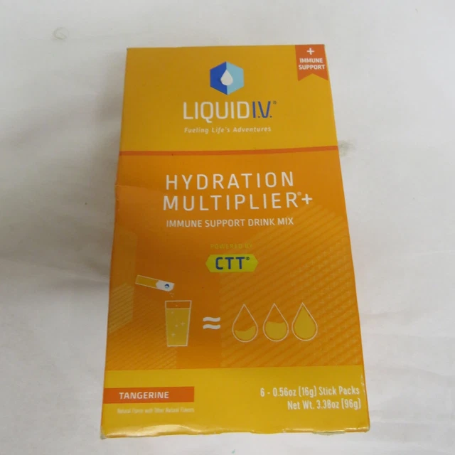 LIQUID IV HYDRATION Multiplier Stick packs CTT Electrolyte power 6 pack