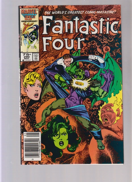 Fantastic Four #290 - John Byrne Cover, Interior Art and Story. (9.2) 1986