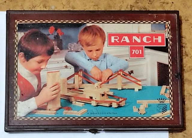 Jeu De Construction Ancien Garnier N°1504 – France, Boîte Vintage (Occasion, Pièces Incomplètes)
