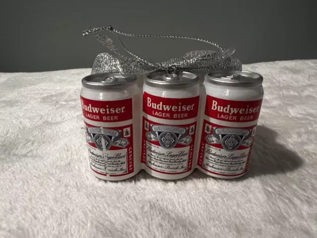 Budweiser 6-Pack Beer Cans Christmas Tree Ornament