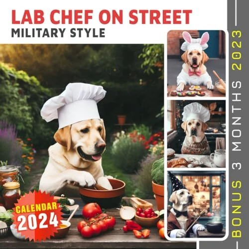 LAB CHEF ON Street Calendar 2025 Jan 2025 to Dec 2025 Bonus 3 Months