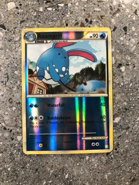 Pokemon TCG Cards Azumarill 2/123 HGSS Reverse Holo Rare EXC