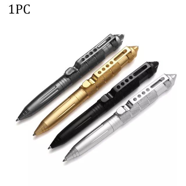 Rotating Unisex Tool Tungsten Steel Pen Safety Protective Metal Ballpoint