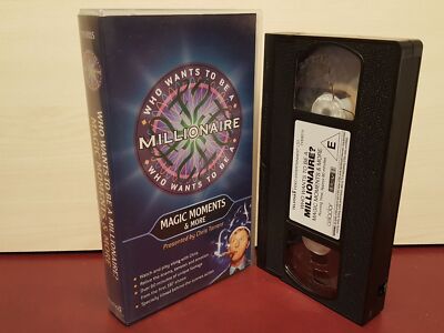WHO WANTS TO Be A Millionaire Magic Moments & More - PAL VHS Video Tape