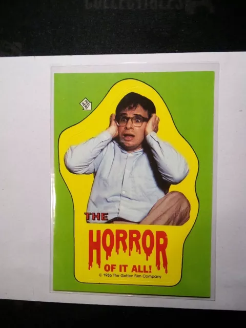 1986 Topps Little Shop of Horrors Stickers "The Horror Of It All!" #21