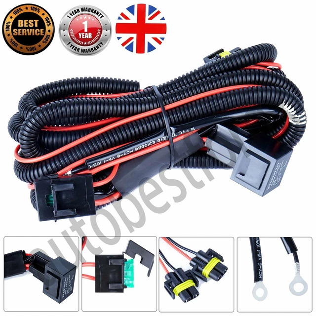 WIRING LOOM HARNESS Kit Front Fog Light Lamp For VW Transporter T5