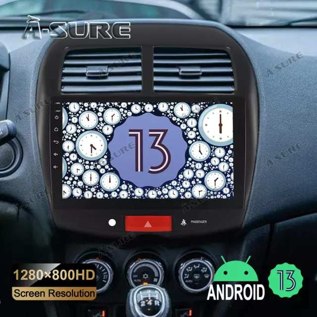 2+32GB Android 13 CarPlay Stereo Radio GPS Sat Nav For Mitsubishi ASX 2010-2019