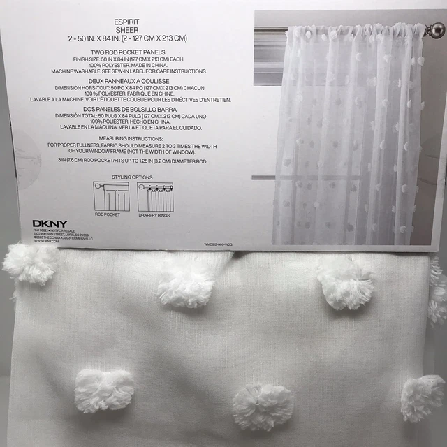 dkny pom pom curtains