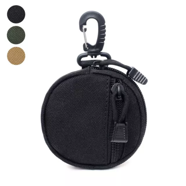 Portable Bag with Zipper EDC Pocket Key Holder Coin Purses Pouch Wallet