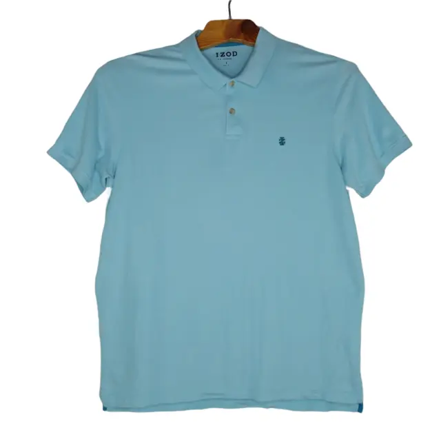 IZOD POLO SHIRT Men's Size XL Light Blue Golf Short Sleeve $7.90 - PicClick