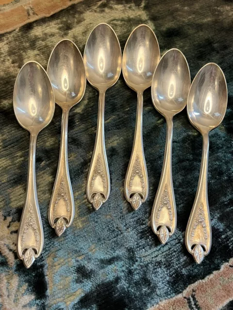 1847 Rogers Bros Old Colony Spoons Silverplate Silverware Set Of 6