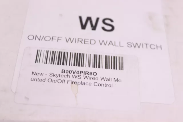 Skytech WS Wired Wall Mounted On/Off Fireplace Control 9800614
