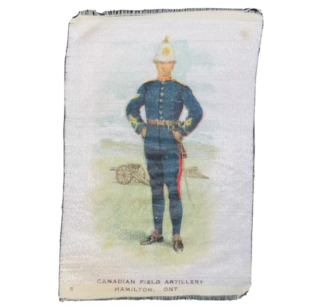 Canadian Field Artillery Hamilton #5 Regimental Uniform Canada Tobacco Silk 1914