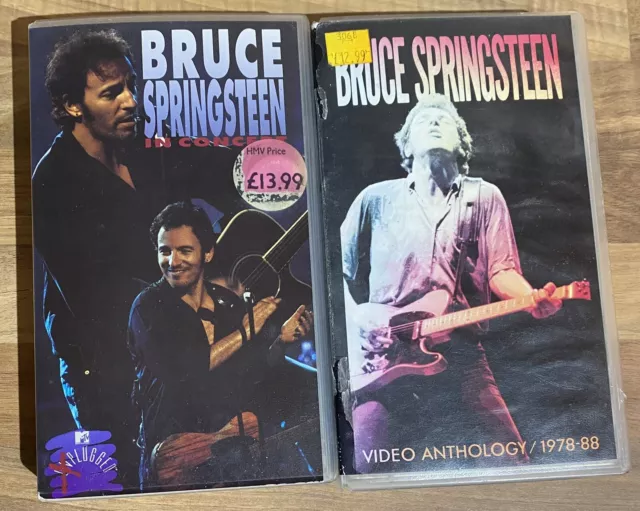 Bruce Springsteen In Concert - MTV Plugged - Anthology PAL VHS Video Tape